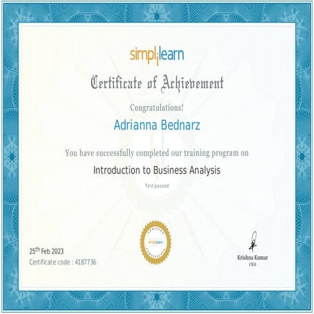 Introduction to Business Analysis | PDF