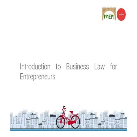 Introduction to business law for entrepreneurs