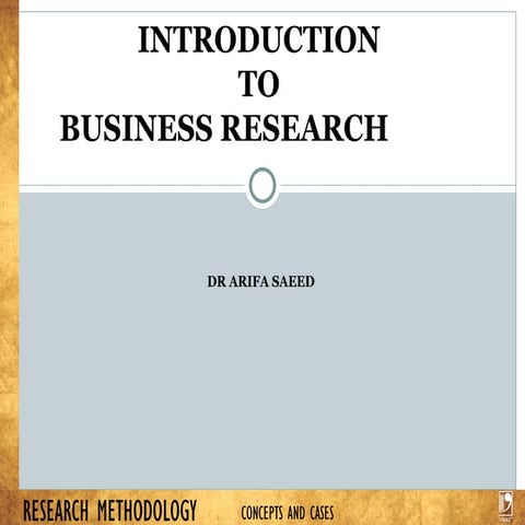 introduction to  the business research.ppt