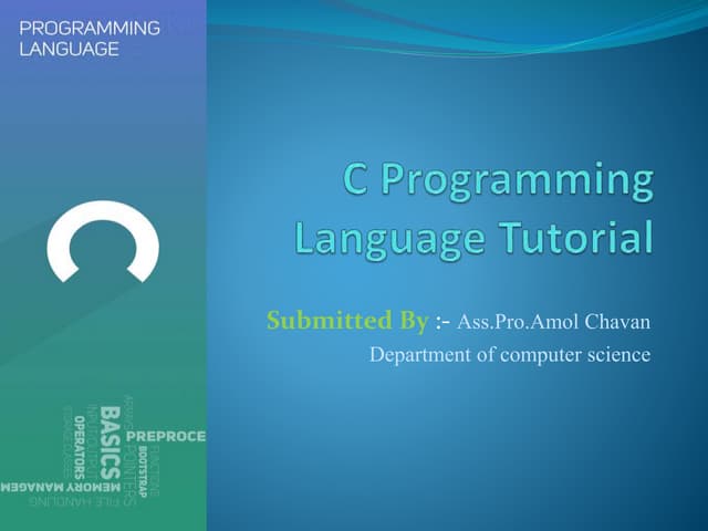 Introduction to c