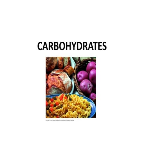 Introduction to carbohydrates