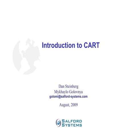 Introduction to cart_2009