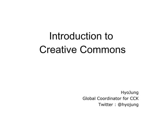 Introduction to cc