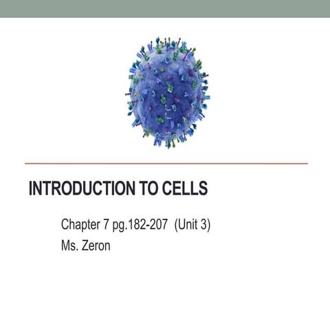 Cells and Cell Transports