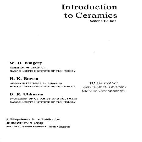 Introduction to ceramics