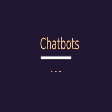 Introduction to chat bot