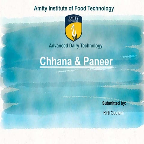 Introduction to channa & paneer kirtiG