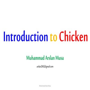 Introduction to Chicken