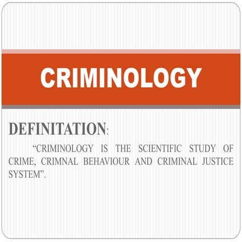Introduction to chiminology