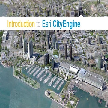 Introduction to Esri CityEngine