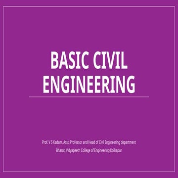 Introduction to Civil Engineering-Defination, Branches of civil engineering a...