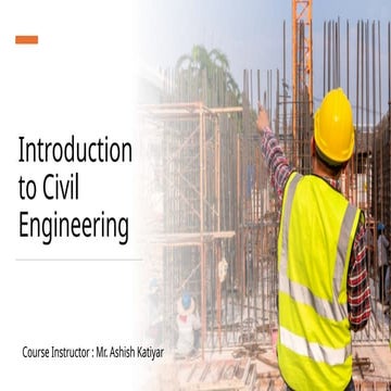 Introduction to Civil Engineering Lecture 01.pptx