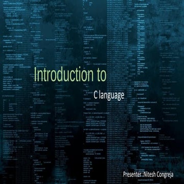 Introduction to programming