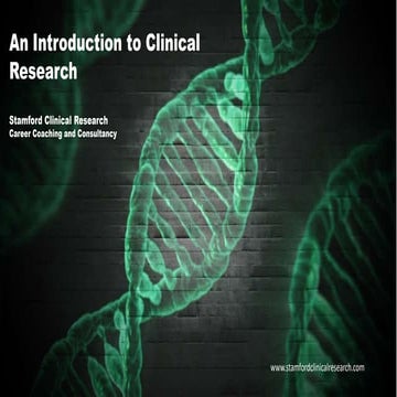 Introduction to Clinical Research