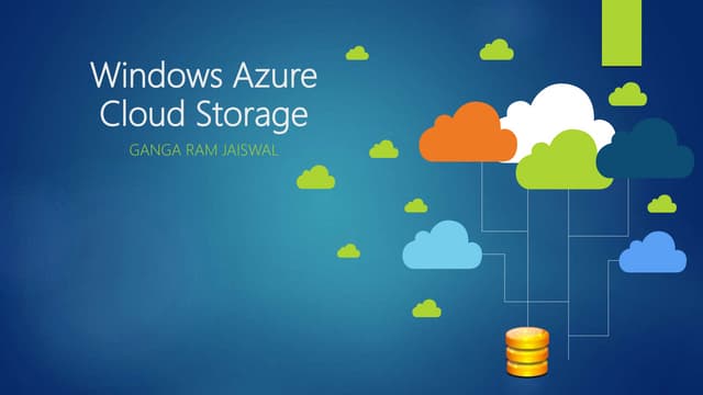 Introduction to Azure Cloud Storage