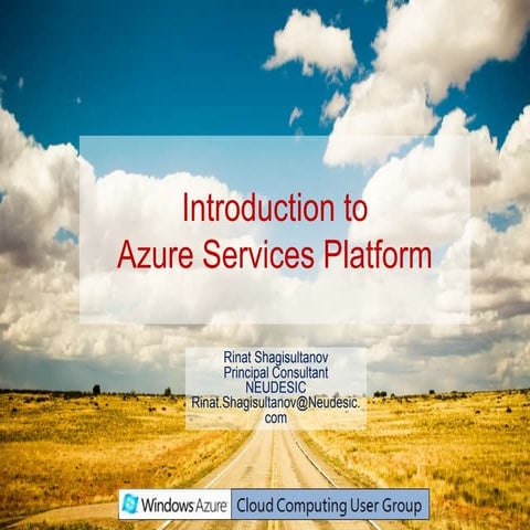 Introduction To Cloud Computing