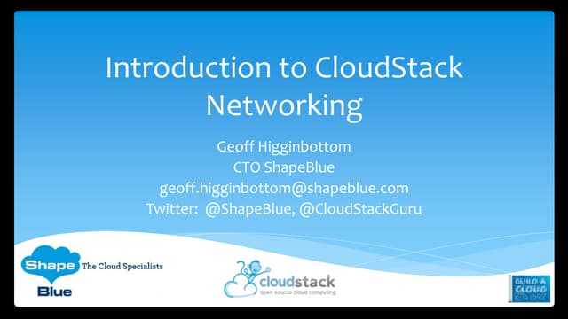 Introduction to cloudstack 4.2 networking