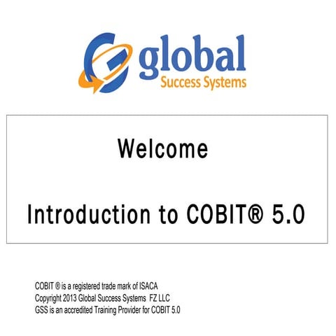 Introduction to cobit 5.0