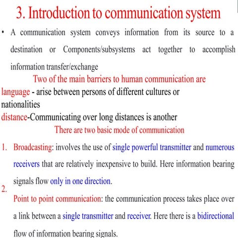Introduction to Communication system ppt