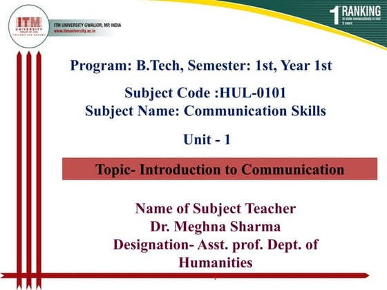 Purposive Communication Lesson 1: Nature, Elements, and Functions of ...