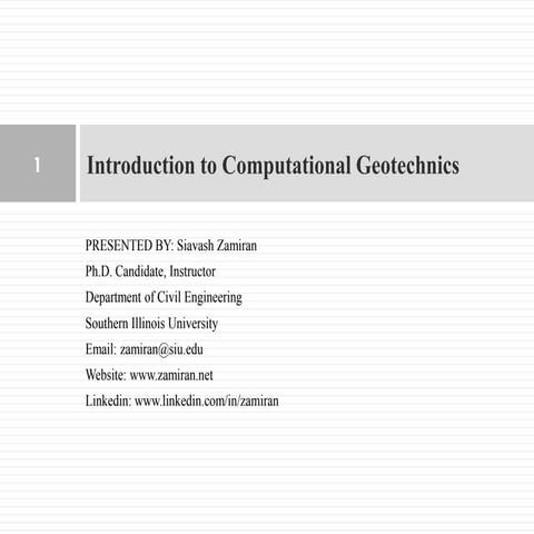  Introduction to Computational Geotechnics, Siavash Zamiran