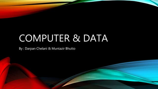 Computer and Data