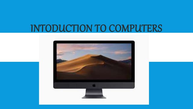 Introduction to computer | PPT
