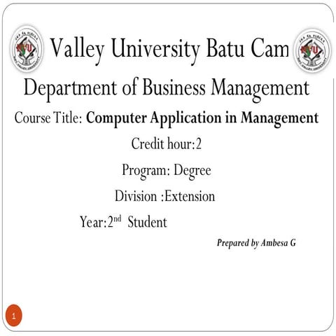 introduction to computer Application in Management.ppt