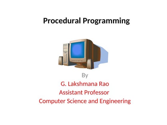 Intro to Computer Science. David Reed, Creighton University | PPT