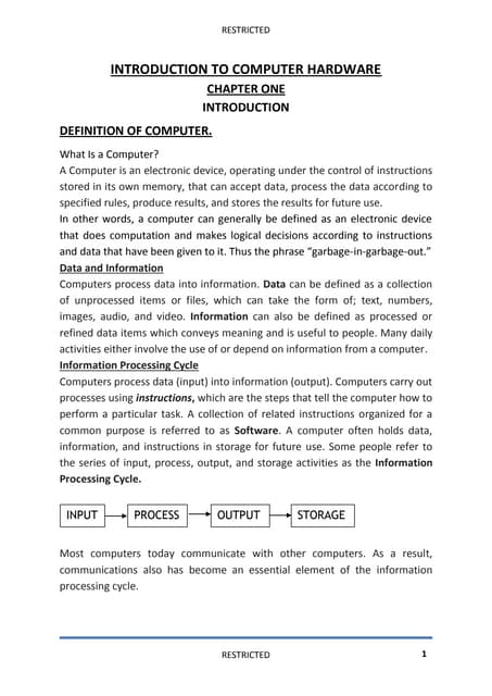 Introduction to computer_hardware