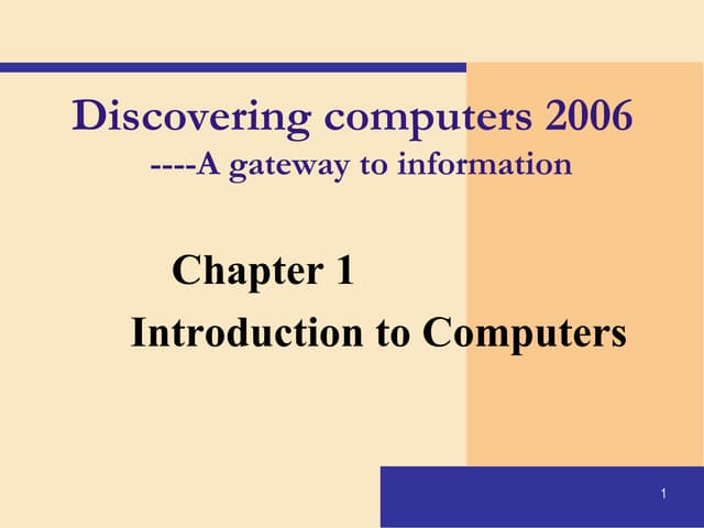 Introduction to computer literacy