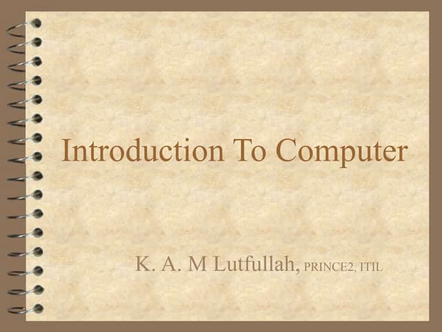 Introduction to computer network