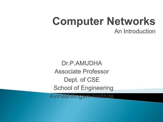 Introduction to computer networks