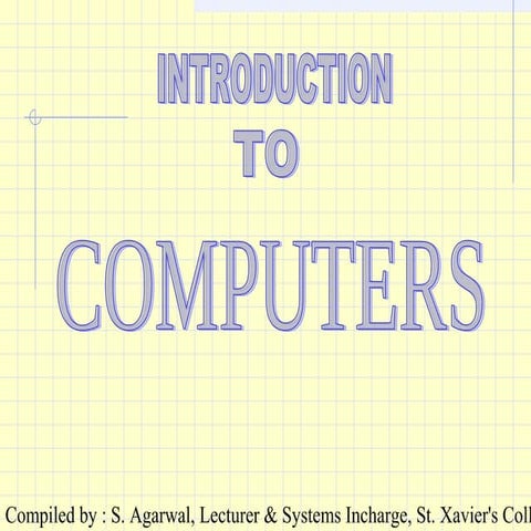 Introduction to computers