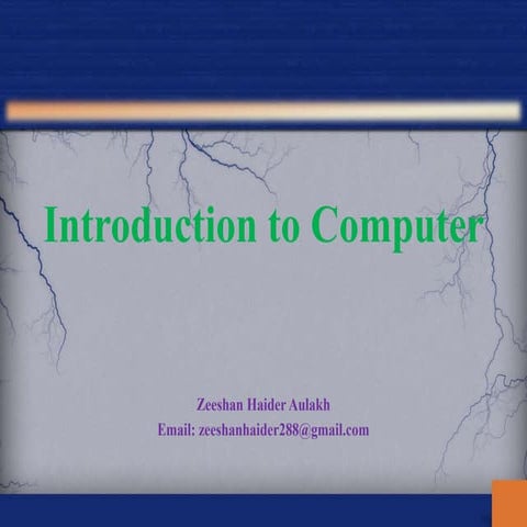 Introduction to computers