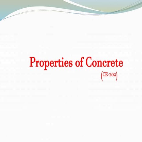 Introduction to concrete