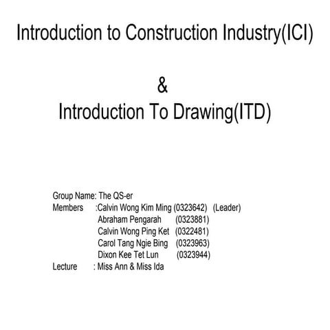 ICI & ITD Presentastion Slide