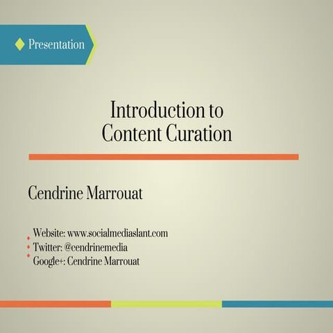 Introduction to content curation