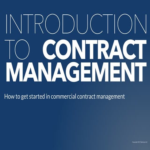 Introduction to contract management