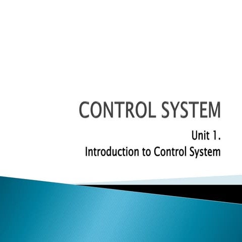 Introduction to control system | PPT