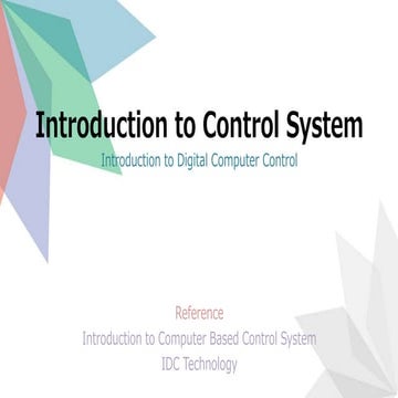 Introduction to Digital Computer Control System