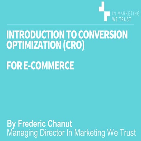 Introduction to conversion rate optimization (cro) for ecommerce