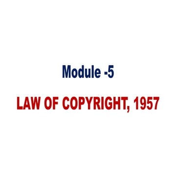 INTRODUCTION TO COPYRIGHT IN INDIA.pptx