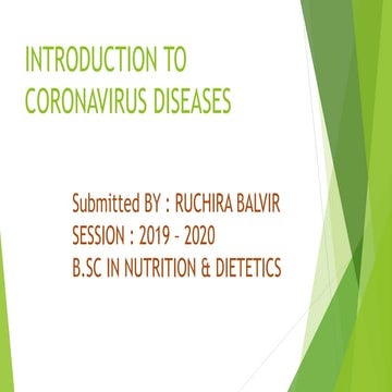 Introduction to coronavirus diseases