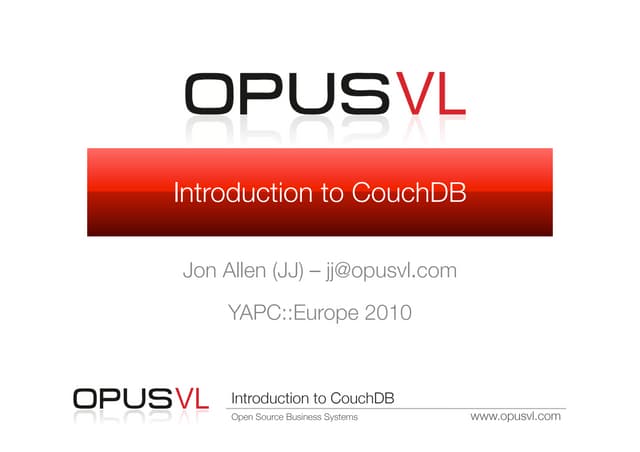 Introduction to CouchDB