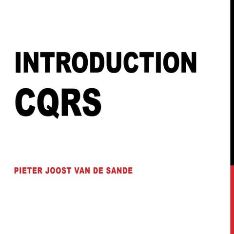 Introduction to CQRS