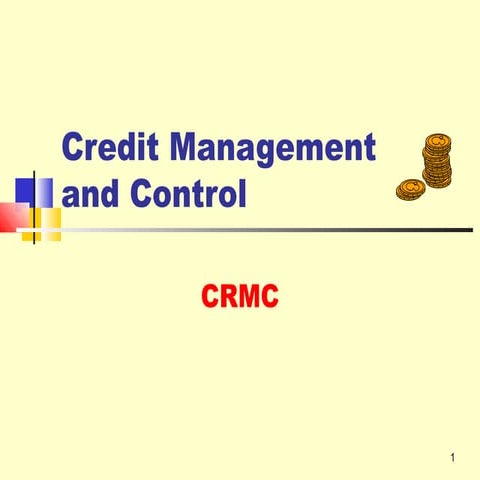 Introduction to credit control