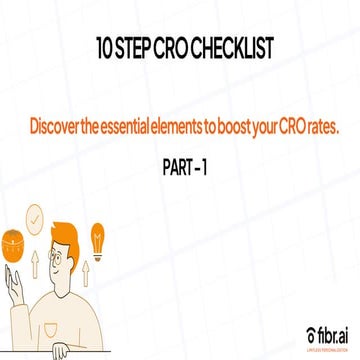 10-Step CRO Checklist {Part 1}: Unlock Higher Conversions & Drive Business Growth