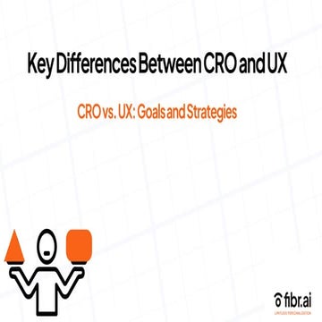 Introduction Key Differences Between CRO and UX