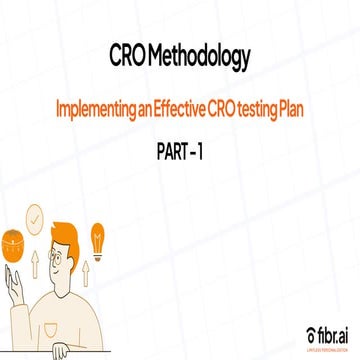 CRO Methodology {Part 1}: Implementing an Effective CRO testing Plan
